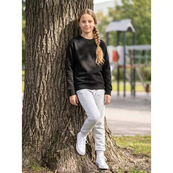  Detská mikina MALFINI CREW 427 ČIERNA 