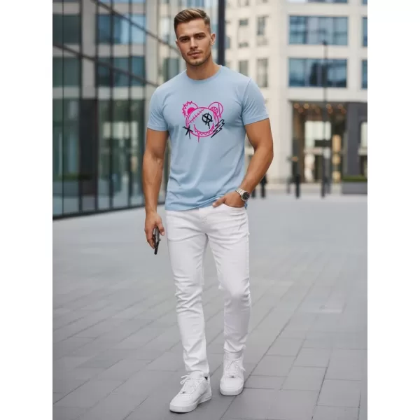  Pánske tričko DSTREET NX0136R-SK SVETLO MODRÁ 