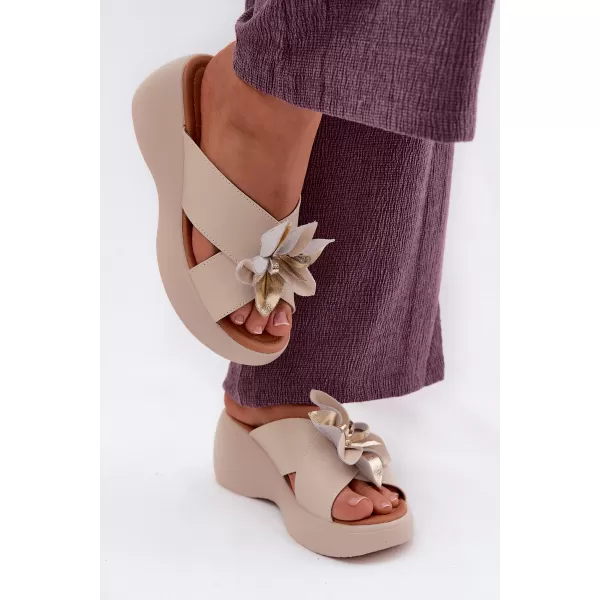  Dámske šľapky VINCEZA 41511 BEIGE 