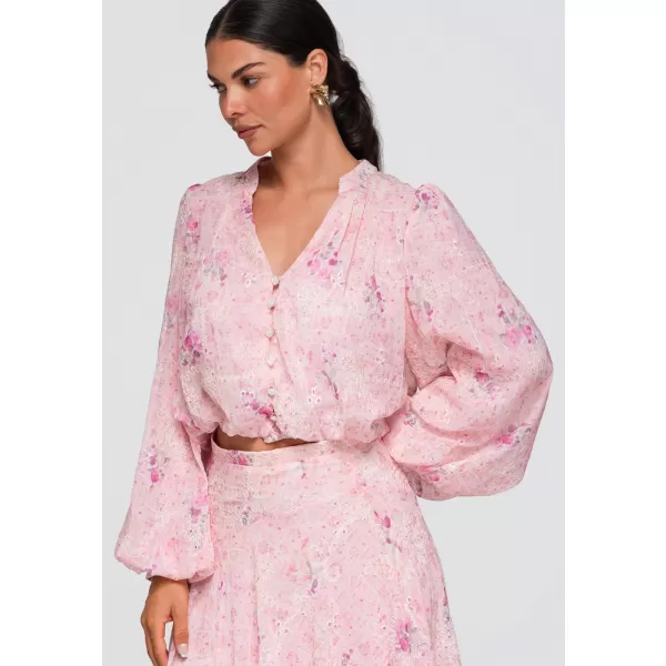  Dámska košeľa OMBRE OW-SH-E0058 PINK 