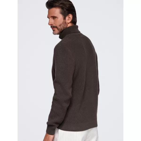  Pánsky rolák OMBRE OM-SWTN-0189 DARK BROWN 