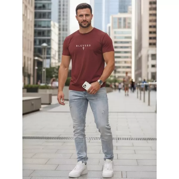  Pánske tričko DSTREET NX5124R-BU BORDO 