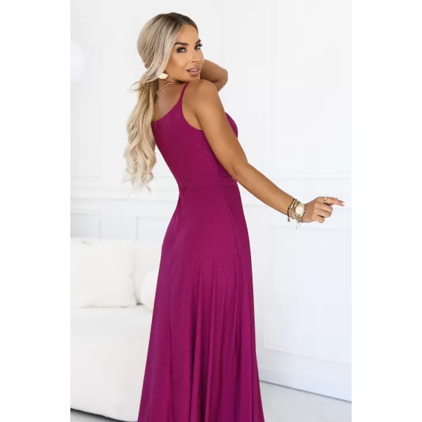  Dámske šaty NUMOCO 299-21 BROKÁTOVÁ FUCHSIA 