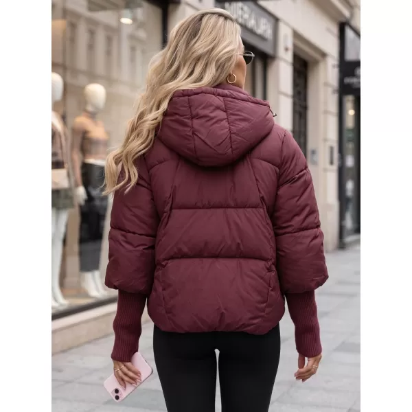  Dámska bunda DSTREET TY5898 BORDOVÁ 