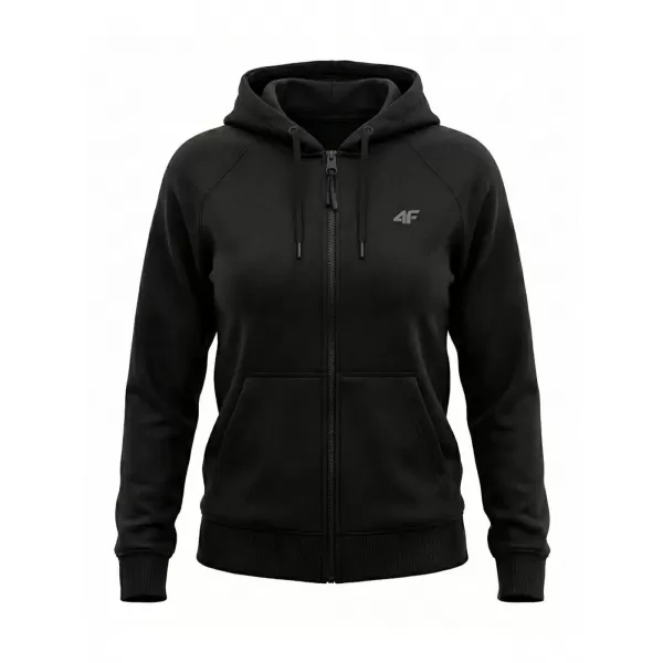  Dámska mikina 4F WMM00TSWSF2535 DEEP BLACK 