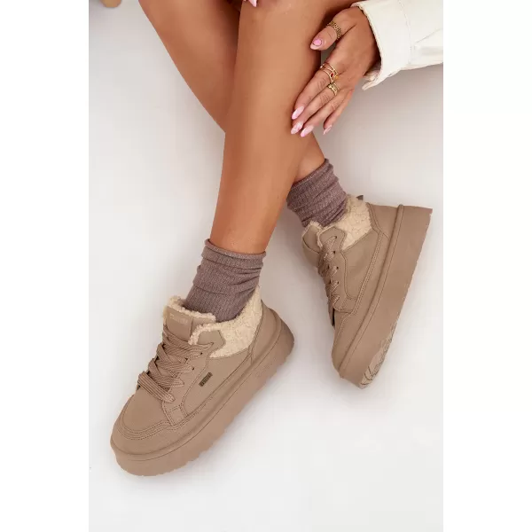  Dámske snehule BIG STAR SHOES SS274105 BEIGE 