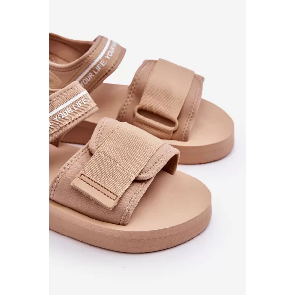  Dámske sandále BIG STAR SHOES LL274787 BEIGE 
