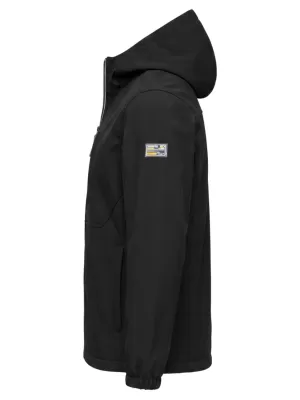 Pánska softshellová bunda OMBRE C581 BLACK