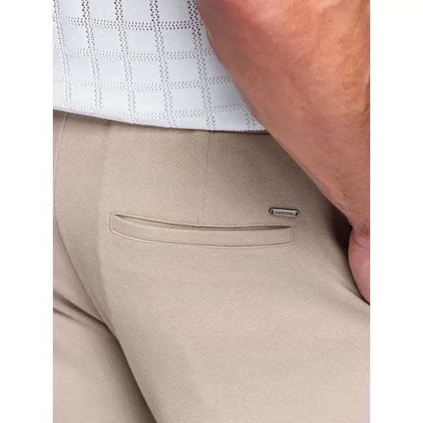  Pánske kraťasy OMBRE OM-SRCS-0206 BEIGE 
