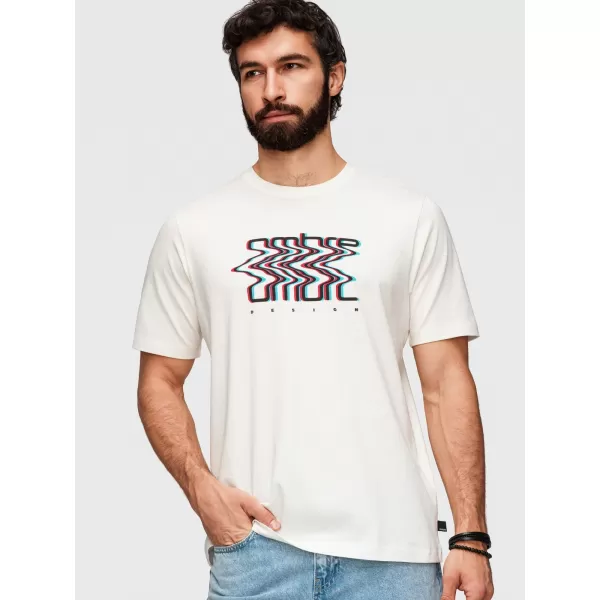  Pánske tričko OMBRE OM-TSPT-0286 WHITE 