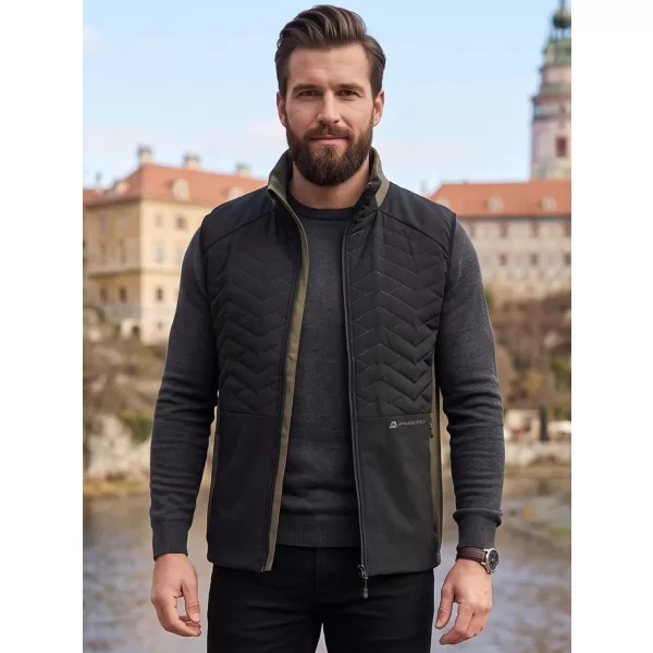  Pánska ľahká vesta ALPINE PRO BERF 3 BLACK 