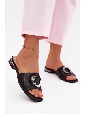 Dámske šľapky S.BARSKI KV61-6025 BLACK
