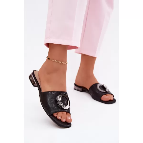  Dámske šľapky S.BARSKI KV61-6025 BLACK 