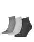 Ponožky PUMA UNISEX QUARTER PLAIN 3P 93858916 ANTHRACIT/L MEL GREY/M MEL GREY