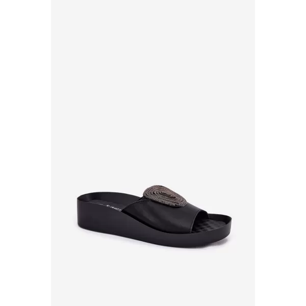  Dámske šľapky S.BARSKI KV51-028 BLACK 