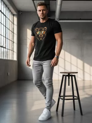 Pánske tričko DSTREET NX041R ČIERNA
