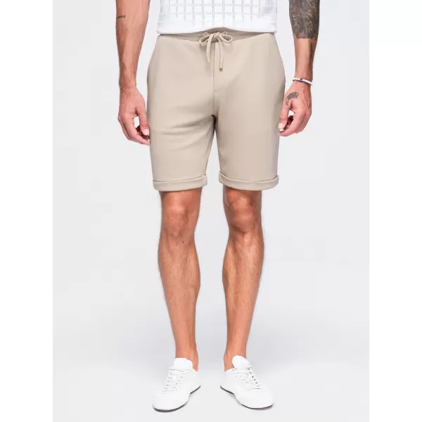  Pánske kraťasy OMBRE OM-SRCS-0206 BEIGE 