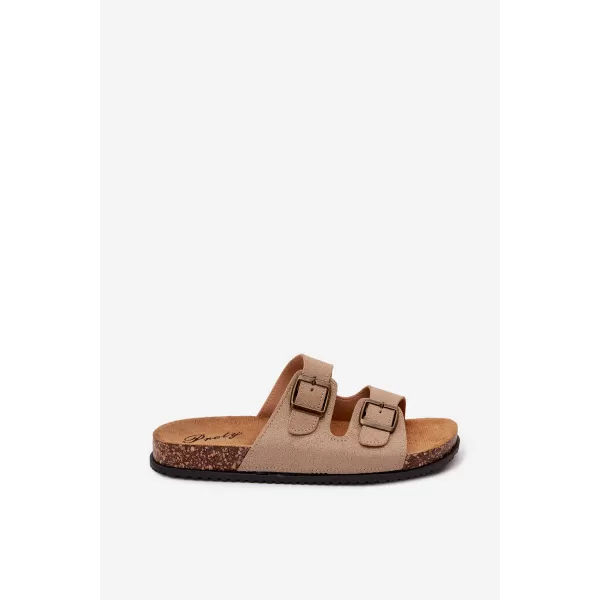  Pánske šľapky BOTO 56302-11 KHAKI 
