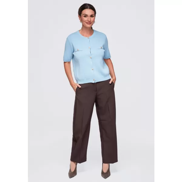  Dámska blúzka OMBRE OW-TS-E0084 BLUE 