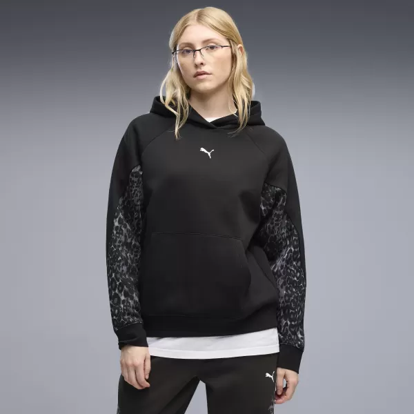  Dámska mikina PUMA SPORT ANIMAL STANDARD HOODIE FL 69400701 PUMA BLACK 
