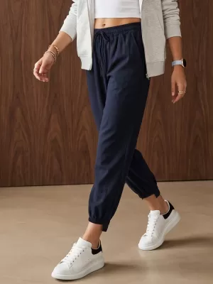 Dámske nohavice DSTREET UY3166 TMAVO MODRÁ