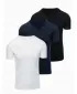Pánske tričko OMBRE OM-TSBS-0281 BLACK/WHITE/BLUE