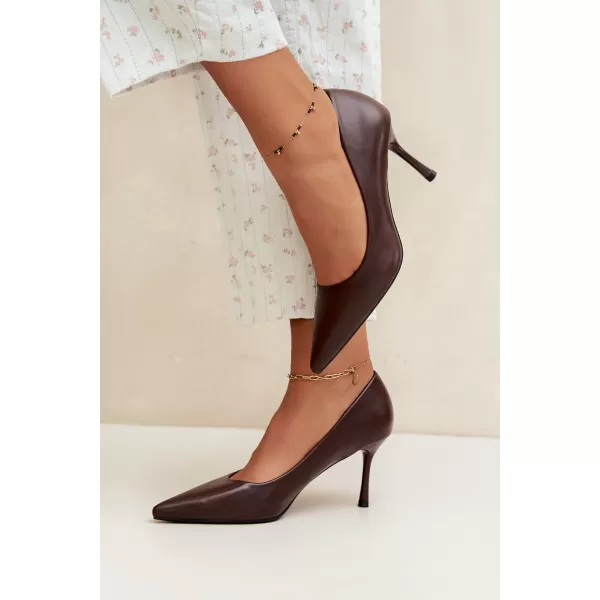  Dámske lodičky BOTO D-1295 BROWN 