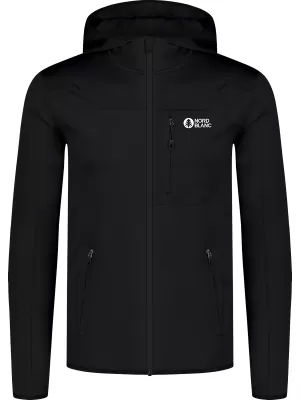 Pánska powerfleece mikina NORDBLANC SPRAWL NBSFM8333 ČIERNA