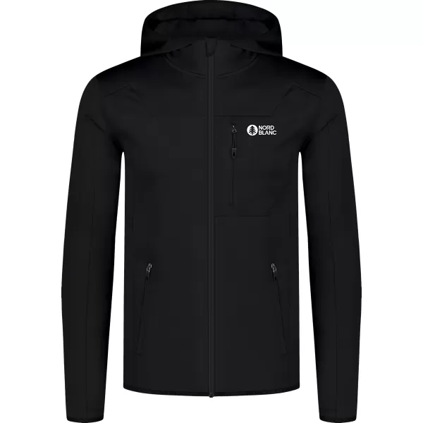  Pánska powerfleece mikina NORDBLANC SPRAWL NBSFM8333 ČIERNA 
