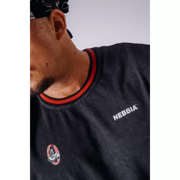  Pánske tielka NEBBIA OLYMPIA MUSCLE COVER 947 BLACK 