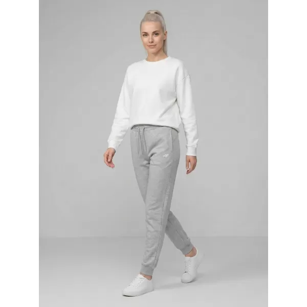  Dámske nohavice 4F WMM00TTROF1659 COLD LIGHT GREY MELANGE 
