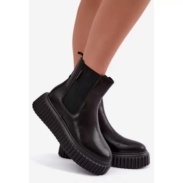  Dámske členkové topánky BIG STAR SHOES UU274334 BLACK 