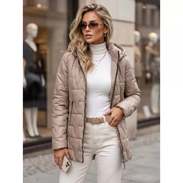  Dámska bunda DSTREET TY5793 KARAMELOVÁ 