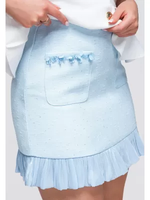 Dámska sukňa OMBRE OW-GL-E0010 BLUE