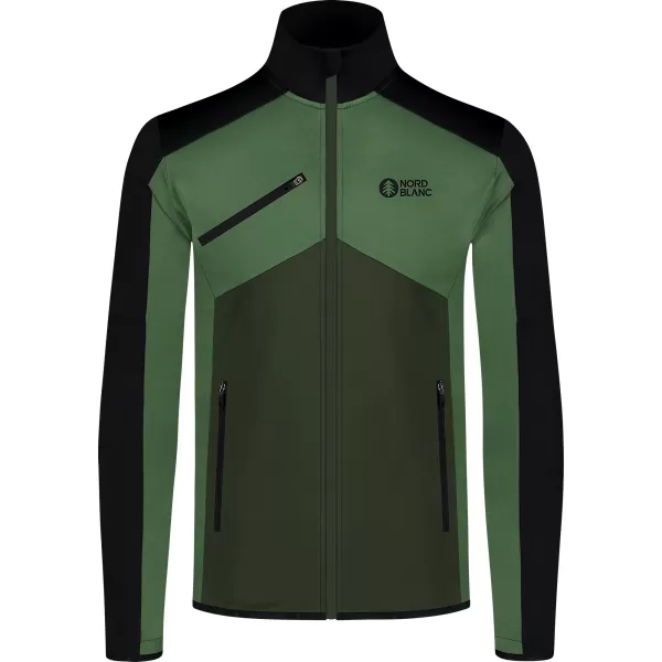  Pánska powerfleece mikina NORDBLANC CUSP NBSFM8334 ZELENÁ 