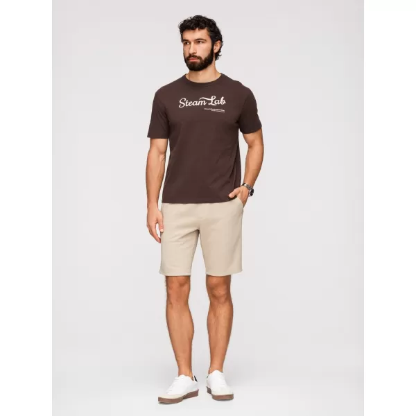  Pánske kraťasy OMBRE OM-SRSK-0124 BEIGE 