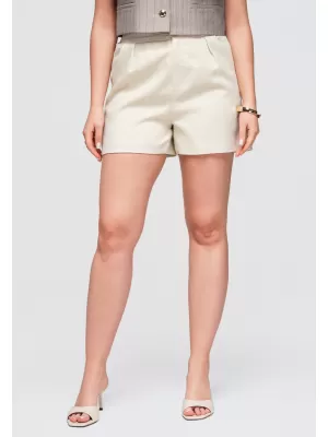 Dámske kraťasy OMBRE OW-ST-E0010 BEIGE