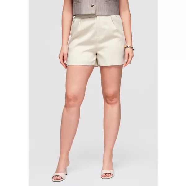  Dámske kraťasy OMBRE OW-ST-E0010 BEIGE 