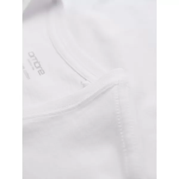  Pánske tričko OMBRE OM-TSBS-0281 WHITE/SAND/NAVY 