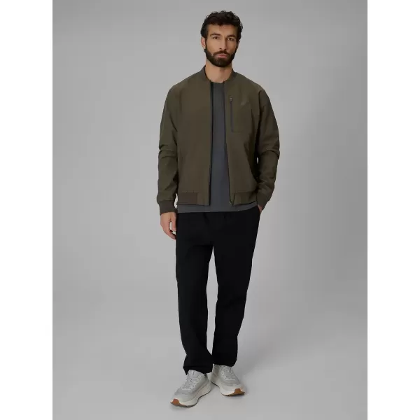  Pánske tričko s dlhým rukávom 4F WMM00TLONM611 DARK GREY MELANGE 