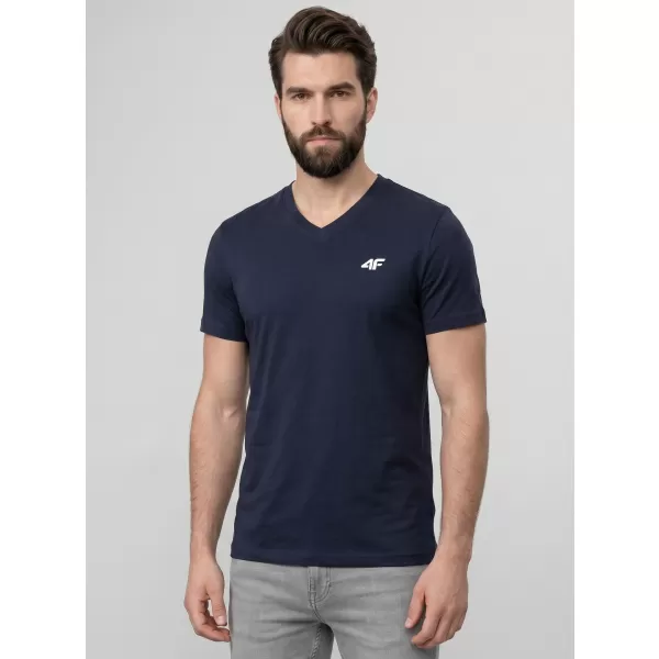  Pánske tričko 4F WMM00TTSHM3339 NAVY 