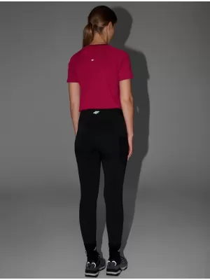 Dámske legíny 4F WAW25TFTIF373 DEEP BLACK