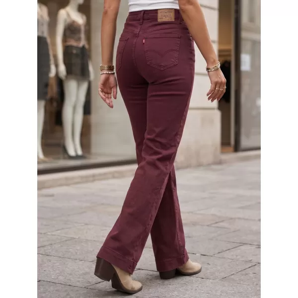  Dámske nohavice DSTREET UY3105 BORDOVÁ 