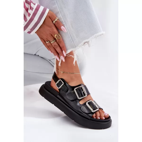  Dámske sandále BIG STAR SHOES RR274662 BLACK 