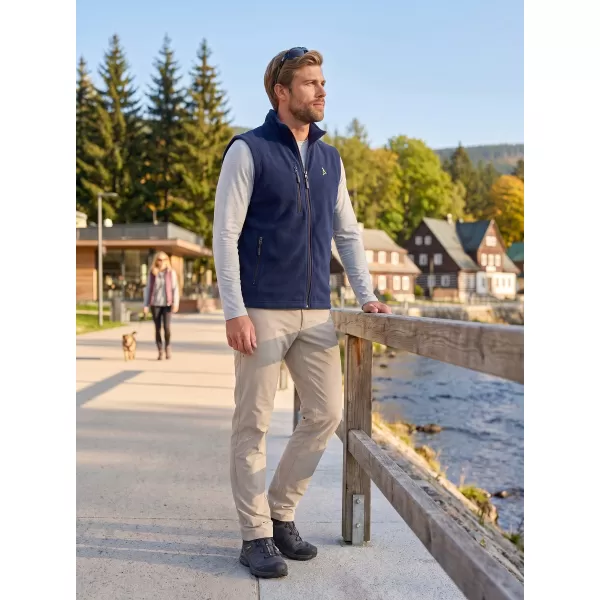  Pánska fleece vesta ALTISPORT ALM002525 NÁMORNÁ MODRÁ 