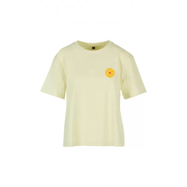  Dámske tričko URBAN CLASSICS TB9011-03660 SOFT YELLOW 
