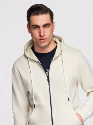 Pánska mikina OMBRE OM-SSBZ-0272 CREAM