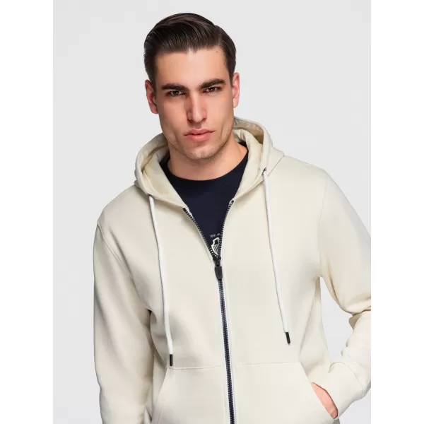  Pánska mikina OMBRE OM-SSBZ-0272 CREAM 
