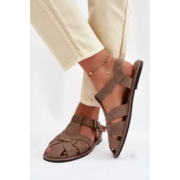  Dámske sandále BIG STAR SHOES TT274250 BEIGE 