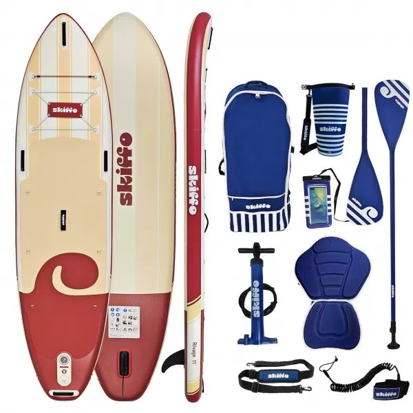  Paddleboard SKIFFO RIVAGE LAVA ČERVENÁ/BIELA 